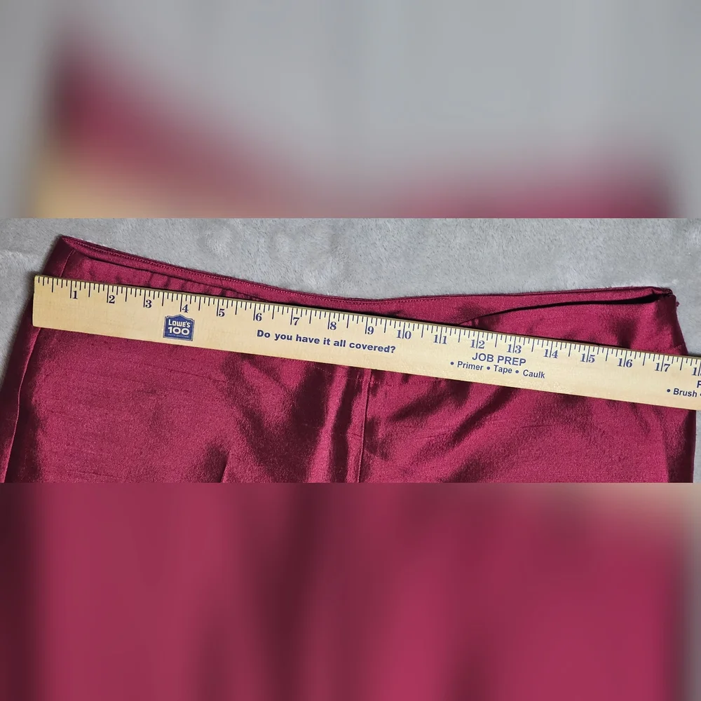 Talbots Women's Lightweight Red Dress Pants 12P Hidden‎ Zipper NWT. - Picture 4 of 15